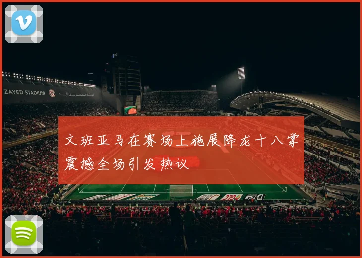 文班亚马在赛场上施展降龙十八掌震撼全场引发热议
